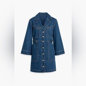 NWOT VERONICA BEARD Mckinley denim mini shirt dress